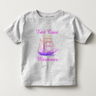 T-shirt Pour Les Tous Petits Navire maritime de la côte Est Maritimer