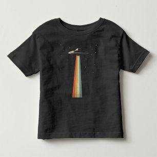 T-shirt Pour Les Tous Petits Navire spatial rétro-Alien d'enlèvement de l'OVN