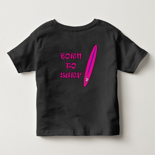 T-shirt Pour Les Tous Petits Né à Surf Mooja Surfboard (Dos)