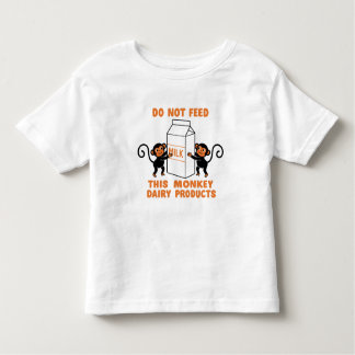 T-shirt Pour Les Tous Petits Ne Pas Alimenter Ce Singe Produits Laitiers | Tout