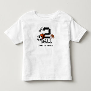 T-shirt Pour Les Tous Petits Né pour marquer le thème sportif Fête des 2 ans ga
