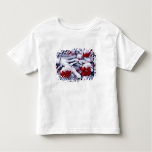 T-shirt Pour Les Tous Petits Neige sur les baies européennes de cendres de mont