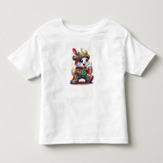 T-shirt Pour Les Tous Petits Neon Soda Bunny – Vêtements de rue Y2K mignons pou