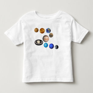 T-shirt Pour Les Tous Petits Neuf planètes dans le système solaire. Mercure, 