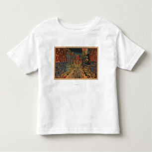 T-shirt Pour Les Tous Petits New York City, vue de NYNight de Times Square