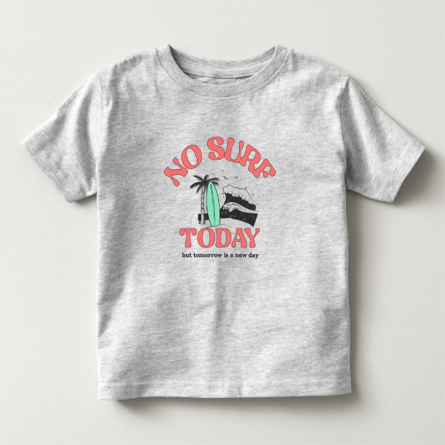 T-shirt Pour Les Tous Petits No surf today (Devant)