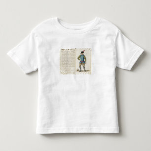 T-shirt Pour Les Tous Petits Noble jouant au football, vénitien (manuscrit)