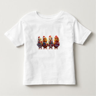 T-shirt Pour Les Tous Petits Noël au poulet