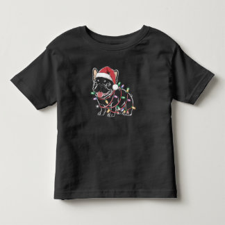 T-shirt Pour Les Tous Petits Noël des Bulldog français
