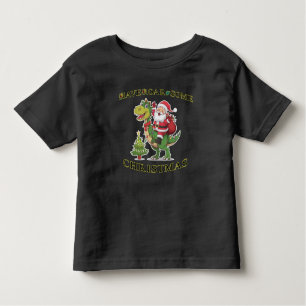 T-shirt Pour Les Tous Petits "Noël Dino-Mite :