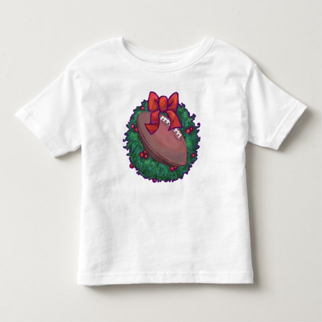 T-shirt Pour Les Tous Petits Noël du football (Devant)