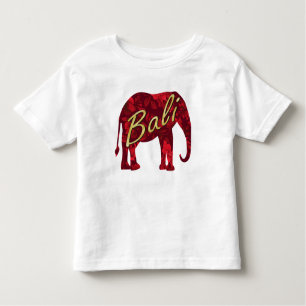 T-shirt Pour Les Tous Petits Noël en batik de Bali 1 éléphant