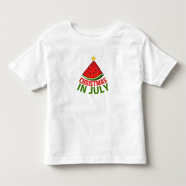 T-SHIRT POUR LES TOUS PETITS NOËL EN JUILLET (Devant)
