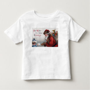 T-shirt Pour Les Tous Petits Noël GreetingSanta recevant la lettre