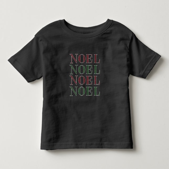 T-shirt Pour Les Tous Petits Noël Noel Rouge & Vert Plaid Motif Vacances (Devant)