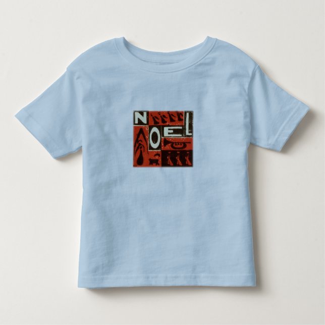 T-shirt Pour Les Tous Petits Noel Rouge (Devant)