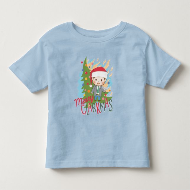 T-shirt Pour Les Tous Petits Noël vacances Joyeux Clarkmas (Devant)
