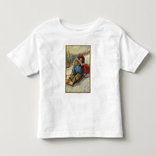 T-shirt Pour Les Tous Petits NoëlDeux Petites Filles Dormir