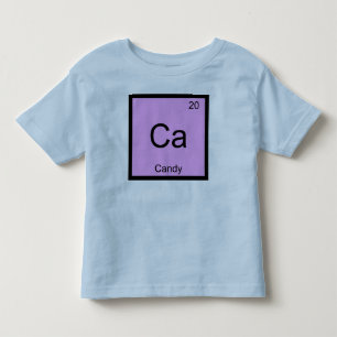 T-shirt Pour Les Tous Petits Nom de bonbon Élément de chimie Tableau périodique