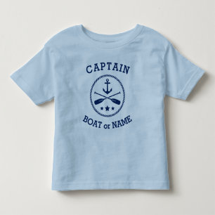 T-shirt Pour Les Tous Petits Nom du capitaine ou du bateau Étoile de Ancre mar
