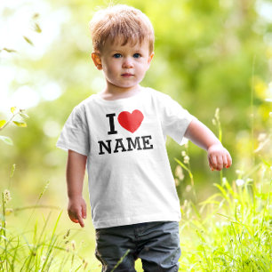 T-shirt Pour Les Tous Petits Nom du coeur