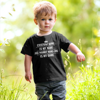 T-shirt Pour Les Tous Petits Nom du travail et du passe-temps Funny personnalis