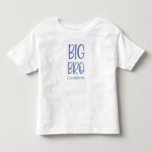 T-shirt Pour Les Tous Petits Nom frère Big Bro (Devant)