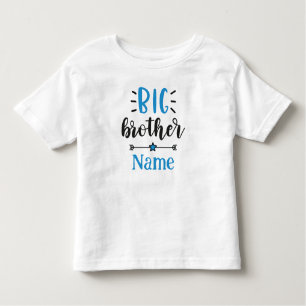 T-shirt Pour Les Tous Petits Nom personnalisé Big Brother Cute