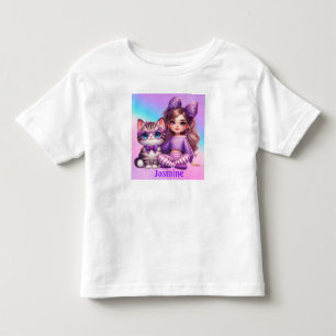 T-shirt Pour Les Tous Petits Nom personnalisé fille