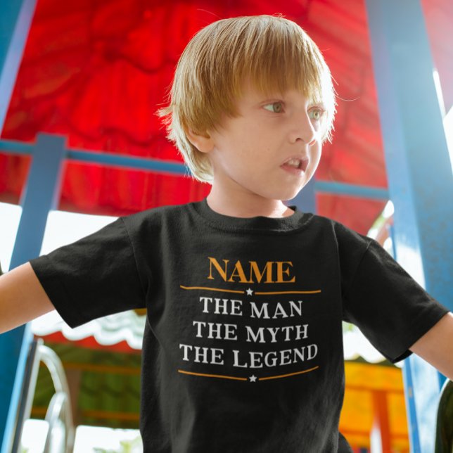 T-shirt Pour Les Tous Petits Nom Personnalisé L'Homme Le Mythe La Légende (Créateur téléchargé)