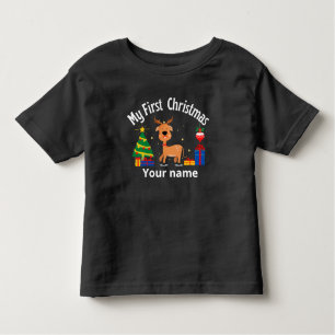 T-shirt Pour Les Tous Petits Nom personnalisé Mon premier Noël