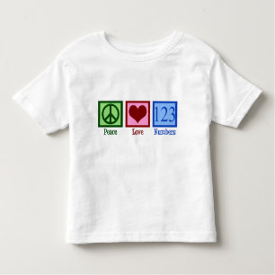 T-shirt Pour Les Tous Petits Nombres d'amour de paix