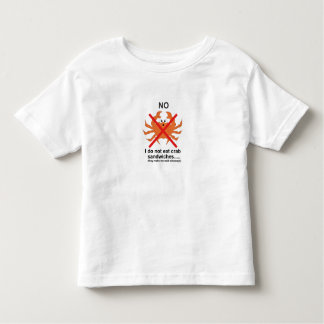 T-shirt Pour Les Tous Petits Non pour marcher en crabe des sandwichs