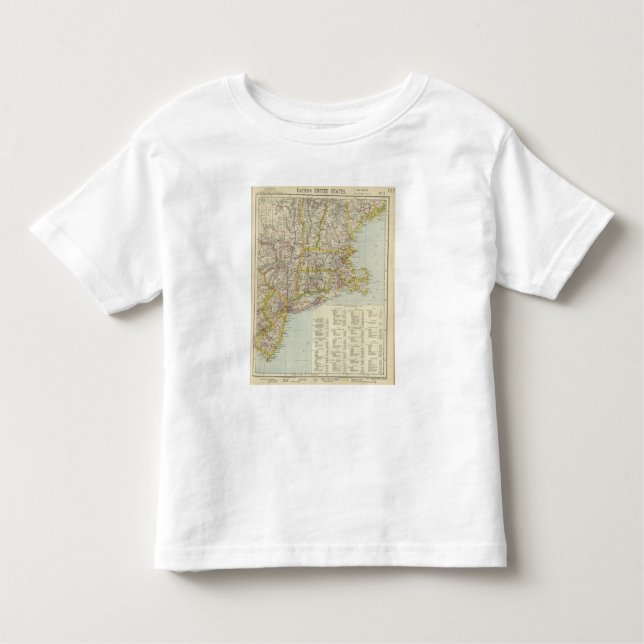 T-shirt Pour Les Tous Petits Nord-est des États-Unis 2 (Devant)