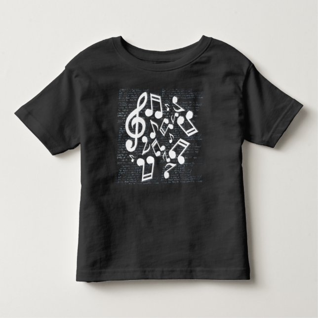 T-shirt Pour Les Tous Petits notes et textes (Devant)