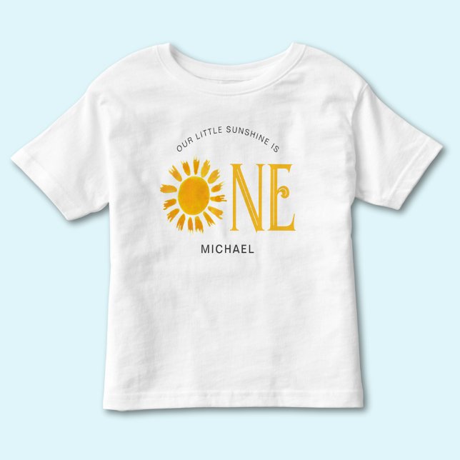 T-shirt Pour Les Tous Petits Notre petit soleil fête son 1er anniversaire  (Créateur téléchargé)