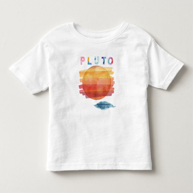 T-shirt Pour Les Tous Petits N'oubliez jamais Pluton, Pluton passionné (Devant)