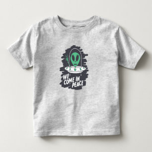 T-shirt Pour Les Tous Petits Nous venons en Paix, Tee UFO