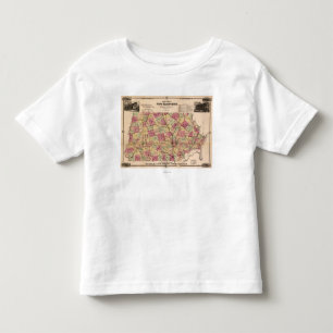 T-shirt Pour Les Tous Petits Nouveau HampshirePanoramic MapNew Hampshire