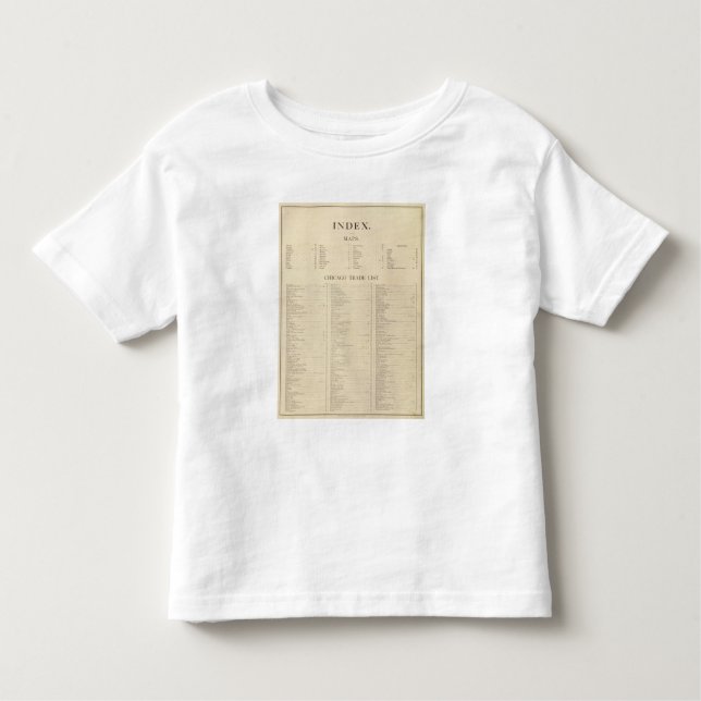 T-shirt Pour Les Tous Petits Nouvel atlas commercial d'index (Devant)