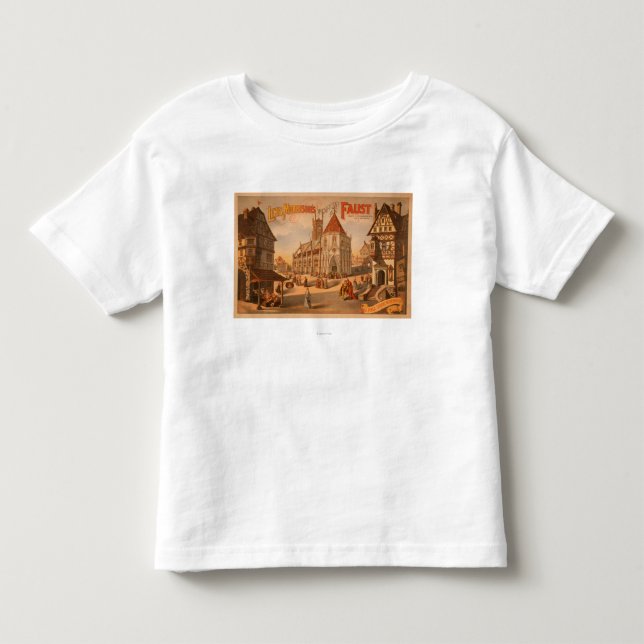 T-shirt Pour Les Tous Petits Nouvelle affiche magnifique de Faust Nuremberg (Devant)
