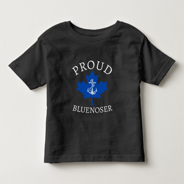 T-shirt Pour Les Tous Petits Nouvelle-Écosse Proud Bluenoser ancre feuille d'ér (Devant)