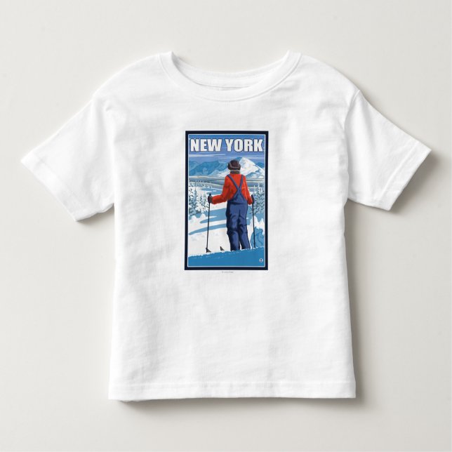 T-shirt Pour Les Tous Petits Nouvelle vue admirative de YorkSkier (Devant)