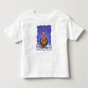T-shirt Pour Les Tous Petits Nuit étoilée de Noël Kangaroo