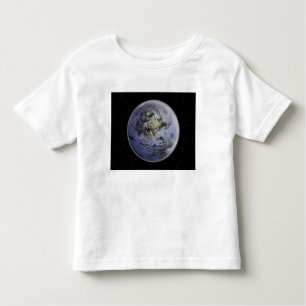T-shirt Pour Les Tous Petits numériquement image améliorée de la Terre entière