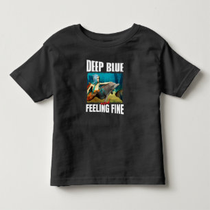 T-shirt Pour Les Tous Petits Océan Bleu Sentimental Art Mermaid Dauphin