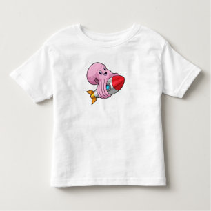 T-shirt Pour Les Tous Petits Octopus avec Rocket