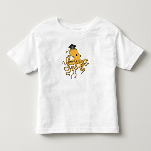 T-shirt Pour Les Tous Petits Octopus comme étudiant avec diplôme (Devant)