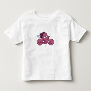 T-shirt Pour Les Tous Petits Octopus en moto