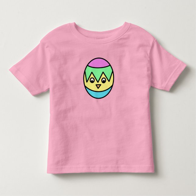 T-shirt Pour Les Tous Petits Oeuf décoré (Devant)